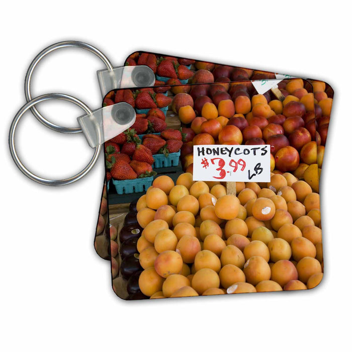 Key Chain - WA, Seattle, Fruit display, Pike Place Market - US48 JWI2204 - Jamie and Judy Wild Markets