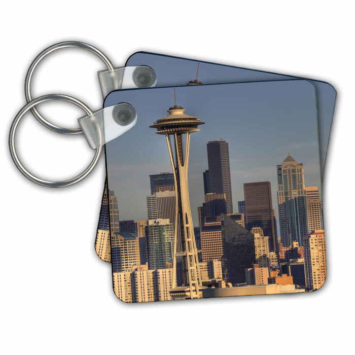 Key Chain - WA, Seattle, skyline from Kerry Park - US48 JWI3546 - Jamie and Judy Wild Seattle