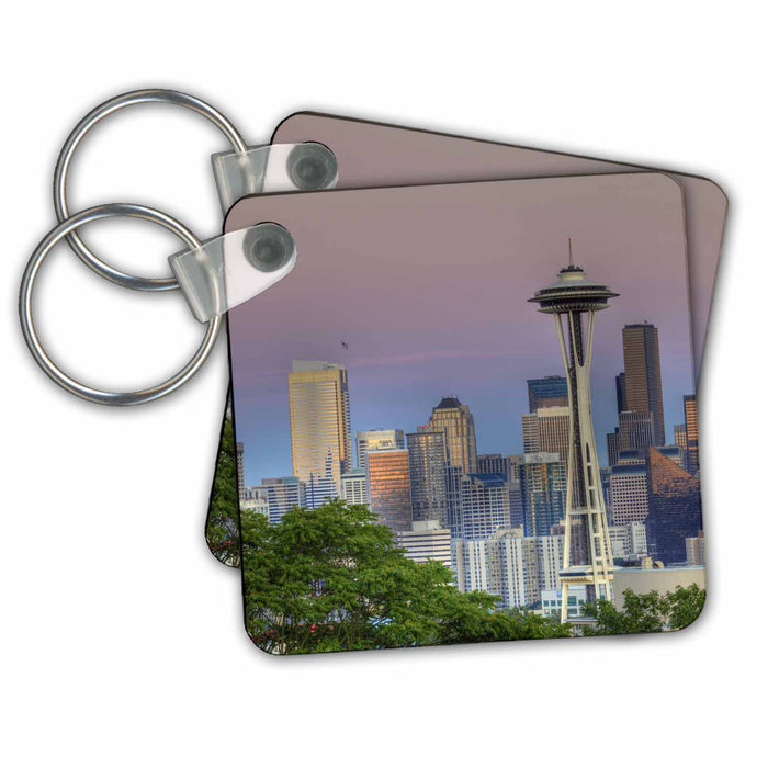 Key Chain - WA, Seattle, skyline from Kerry Park - US48 JWI3551 - Jamie and Judy Wild Seattle