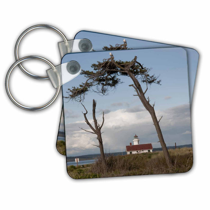 Key Chain - Washington, Port Townsend, Point Wilson Lighthouse - US48 PHA0001 - Peter Hawkins Lighthouses