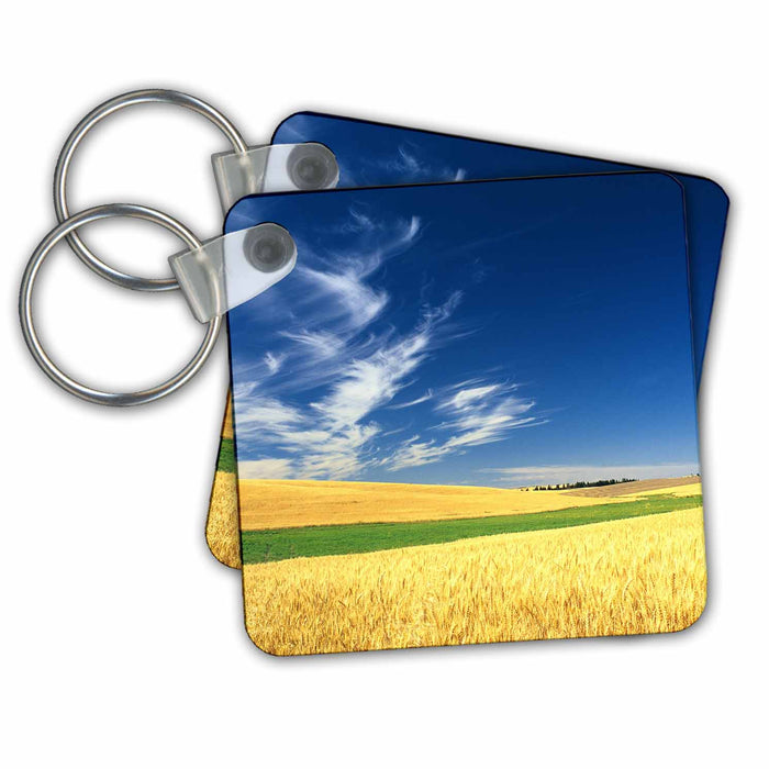 Key Chain - Wheat agriculture on the Palouse in Washington - US48 RDU0051 - Richard Duval Agriculture