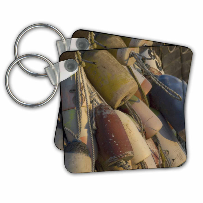 Key Chain - Buoys, Legoe Bay Fishing Shack, Lummi Island, WA - US48 RSC0126 - Roddy Scheer Fishing Villages