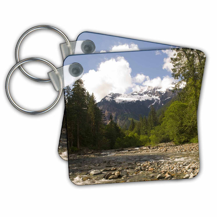 Key Chain - WA, Mt Baker Snoqualmie NF, Seahpo Peak, Mountains - US48 TDR0386 - Trish Drury Mountains