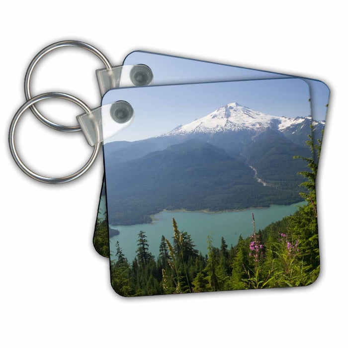 Key Chain - WA, Mount Baker Snoqualmie NF, Fireweed, Baker Lake - US48 TDR0578 - Trish Drury Mountains