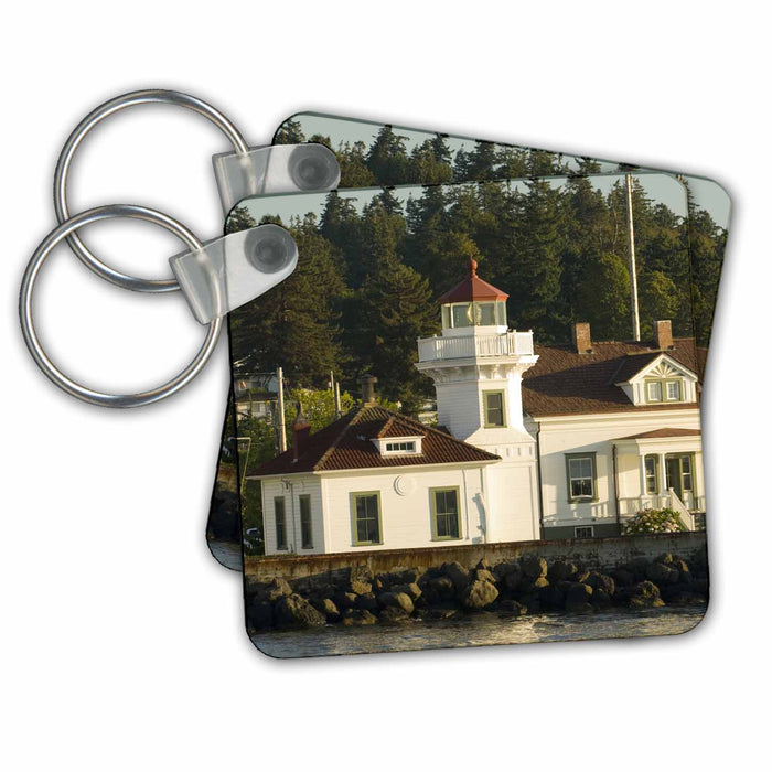 Key Chain - WA, Mukilteo, Lighthouse - US48 TDR0582 - Trish Drury Lighthouses