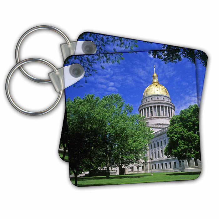 Key Chain - West Virginia Charleston, State capitol building - US49 DFR0003 - David R. Frazier Capitol Buildings