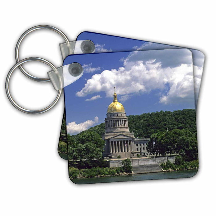 Key Chain - West Virginia Charleston, State capitol building - US49 DFR0004 - David R. Frazier Capitol Buildings