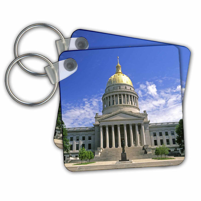 Key Chain - West Virginia Charleston, State capitol building - US49 DFR0005 - David R. Frazier Capitol Buildings