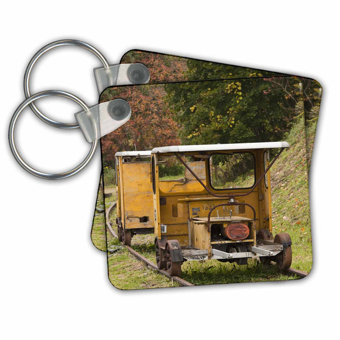 Key Chain - WV, Bramwell, Town of Millionaires, Train Depot - US49 WBI0019 - Walter Bibikow Trains