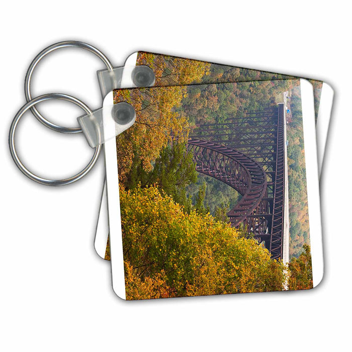 Key Chain - WV New River Gorge National River Bridge - US49 WBI0062 - Walter Bibikow Bridges