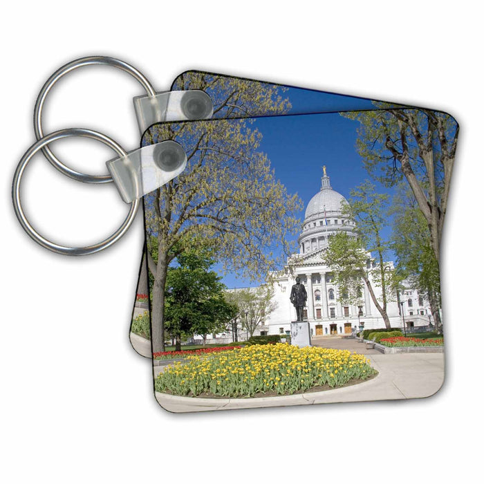 Key Chain - Capitol building in Madison, Wisconsin - US50 DFR0030 - David R. Frazier Capitol Buildings