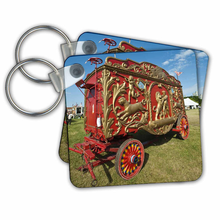 Key Chain - Wisconsin, Circus wagons at Great CIrcus Parade - US50 MDE0057 - Michael DeFreitas The Circus