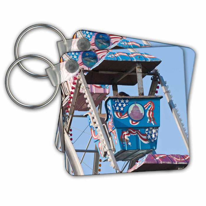 Key Chain - Wisconsin, ferris wheel at Great CIrcus Parade - US50 MDE0076 - Michael DeFreitas The Circus