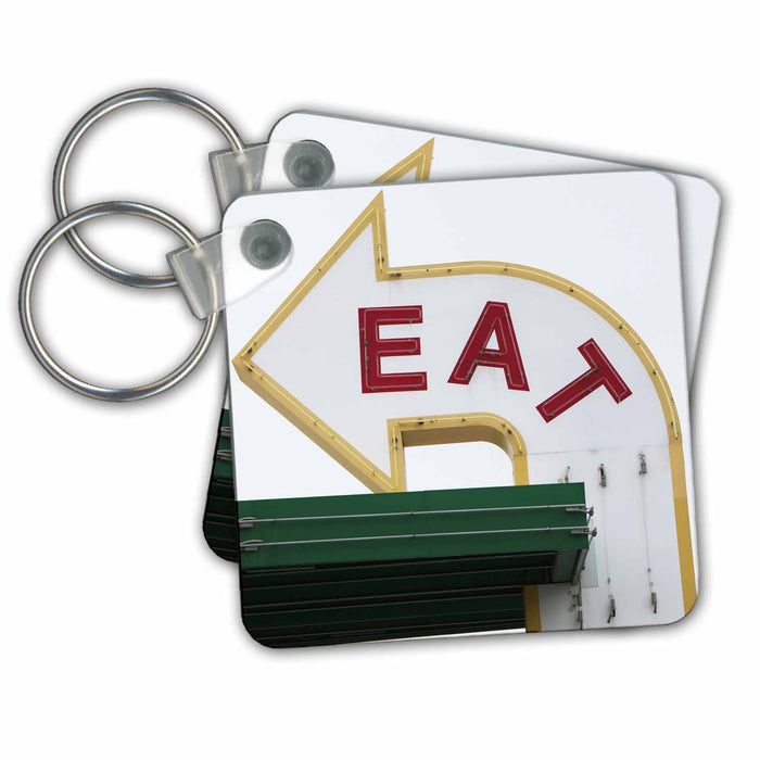 Key Chain - USA, Wisconsin, Madison, Eat sign at diner - US50 PSO0001 - Paul Souders Signs