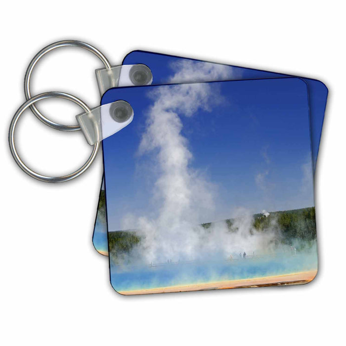 Key Chain - Visitors, Grand Prismatic Spring, Yellowstone NP, WY - US51 AJE0014 - Adam Jones Yellowstone