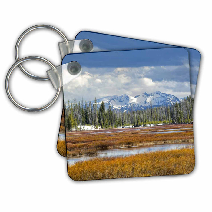 Key Chain - Yellowstone NP, view toward Grand Teton NP, Wyoming - US51 AJE0050 - Adam Jones Yellowstone