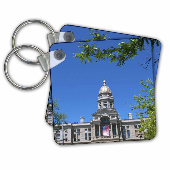 Key Chain - Dome, Capitol Building, Cheyenne, Wyoming - US51 BBA0031 - Bill Bachmann Capitol Buildings