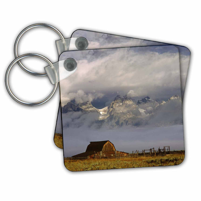 Key Chain - Wyoming, Grand Teton NP, barn and corral - US51 BJA0029 - Jaynes Gallery Barns