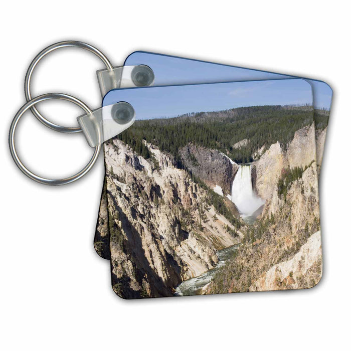 Key Chain - Wyoming, Yellowstone, Falls, Grand Canyon view - US51 JWI0190 - Jamie and Judy Wild Yellowstone