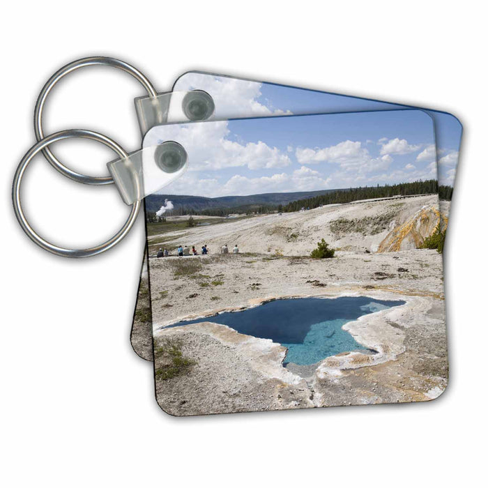 Key Chain - Wyoming, Yellowstone NP, Blue Star Spring - US51 JWI0233 - Jamie and Judy Wild Yellowstone