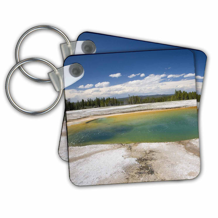 Key Chain - Wyoming, Yellowstone NP, Geyser Basin, Pool - US51 JWI0286 - Jamie and Judy Wild Yellowstone