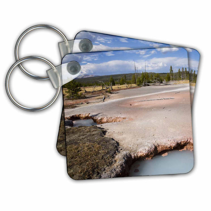 Key Chain - Wyoming, Yellowstone NP, Artist Paint Pots - US51 JWI0537 - Jamie and Judy Wild Wyoming