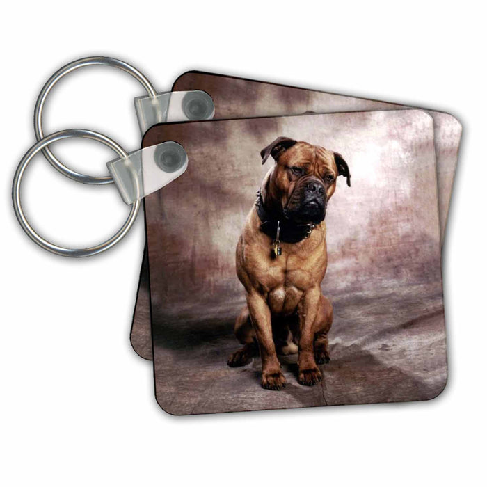 Key Chain - Bullmastiff Dogs Mustiff