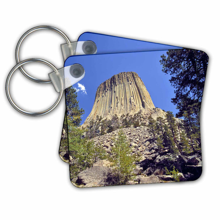 Key Chain - Wyoming, Devils Tower, Basalt and volcanic core - US51 RER0010 - Ric Ergenbright Wyoming