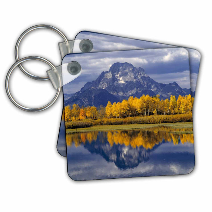 Key Chain - Wyoming, Grand Teton NP, Fall aspen, Oxbow Bend - US51 RER0012 - Ric Ergenbright Wyoming