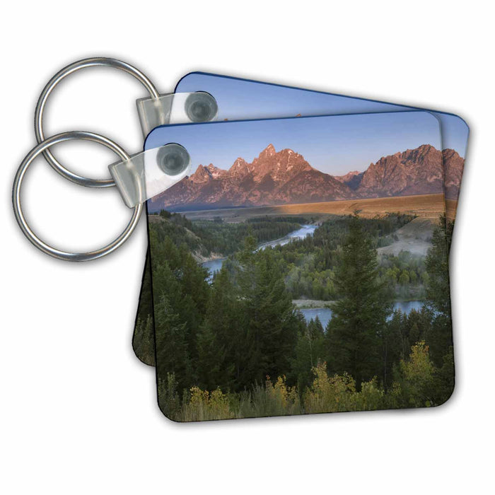 Key Chain - Teton Mtn, Snake River Bend, Grand Teton, Wyoming - US51 RKL0001 - Raymond Klass Wyoming