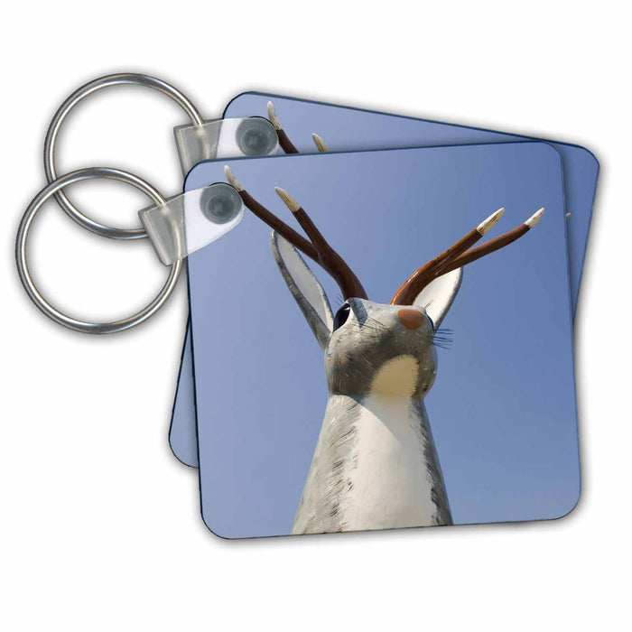 Key Chain - Douglas, Wyoming, Centennial Jackalope Square - US51 SSM0059 - Scott T. Smith Wyoming