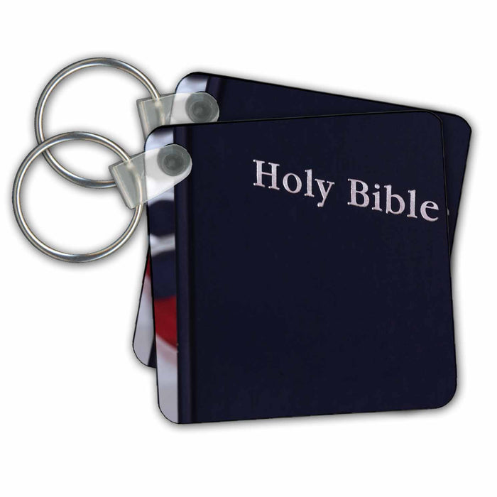 Key Chain - Christianity, Bible and American flag - US52 BJA0032 - Jaynes Gallery Christianity