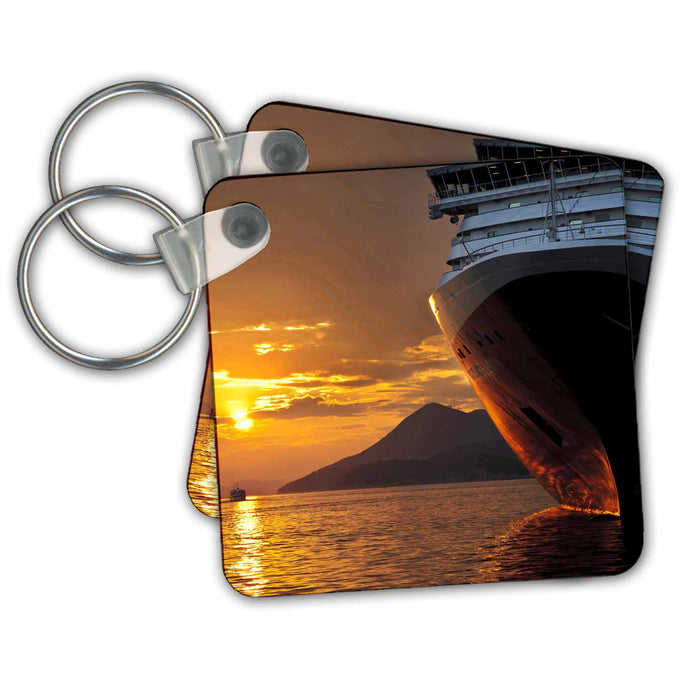 Key Chain - Croatia, Dubrovnik port, Nieuw Amsterdam, Sunset - XX01 RDU0001 - Richard Duval Croatia