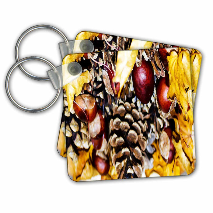 Key Chain - Autumn Grapes at Harvest Berries and Fruit