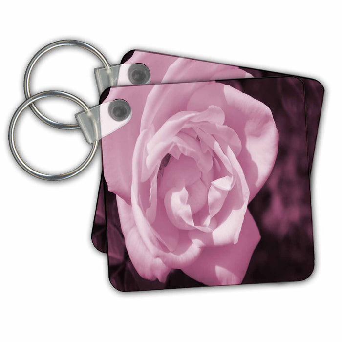 Key Chain - Precious Pink Rose Roses