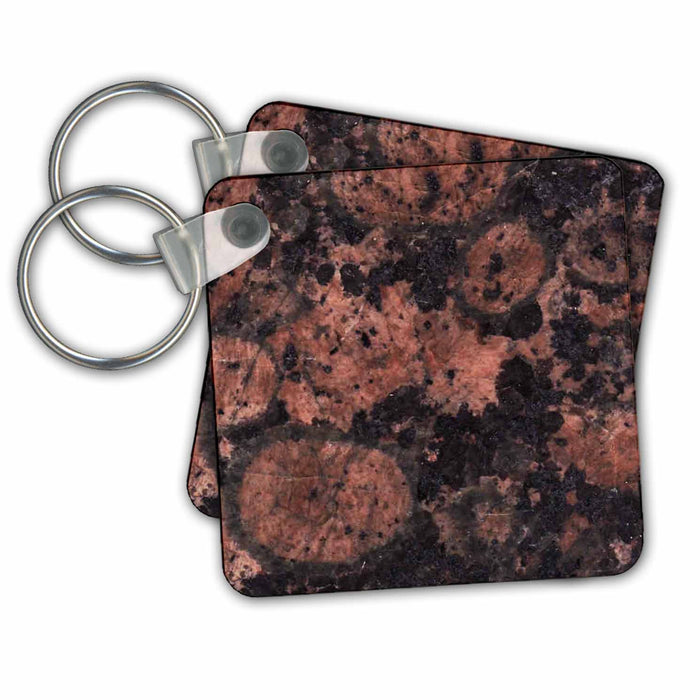 Key Chain - Baltic brown granite print Anne Collections Granite