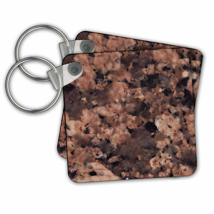 Key Chain - Giallo Fiorito granite print Anne Collections Granite