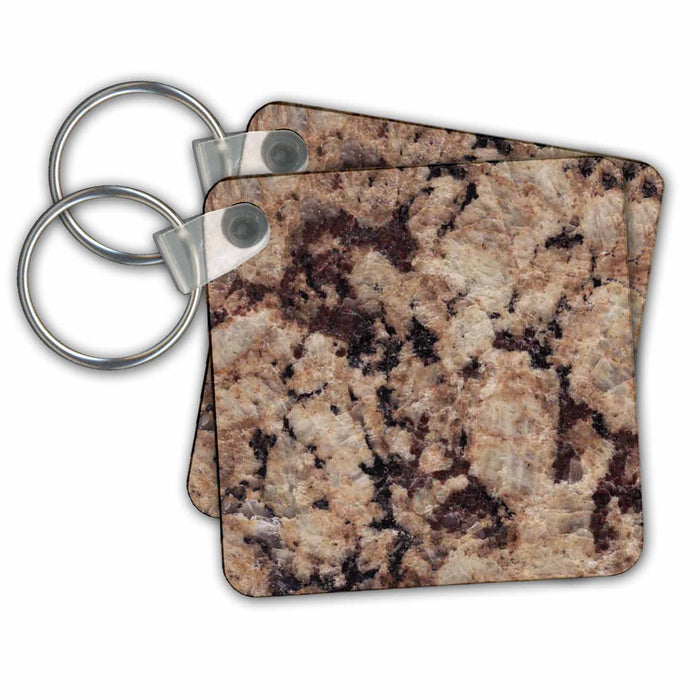 Key Chain - Golden Butterfly granite print Anne Collections Granite