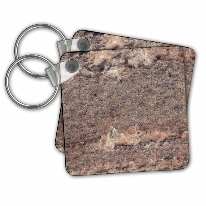 Key Chain - Juperana Crema Bordeaux granite print Anne Collections Granite