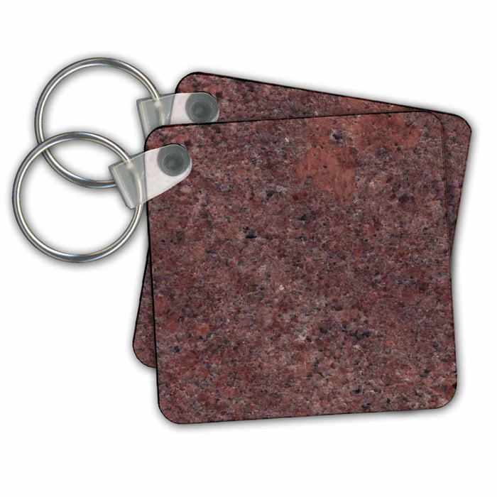 Key Chain - Juperana Bordeaux granite print Anne Collections Granite