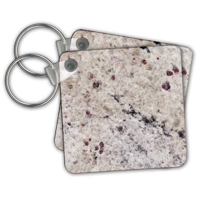 Key Chain - Kashmere White granite print Anne Collections Granite