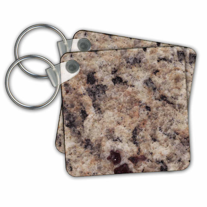 Key Chain - Napoli Venetian Gold granite print Anne Collections Granite