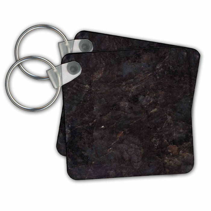 Key Chain - Verde Peacock granite print Anne Collections Granite