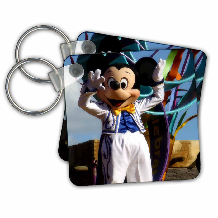 Key Chain - Ringleader mouse dancing through the paths of the park s Photos - Florida