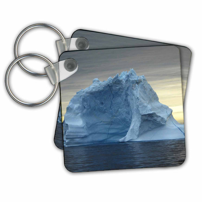 Key Chain - Icebergs from Greenland, drifting on Iceberg Alley Baffin Bay  Baffin Island High Arctic Canada 2 Arctic