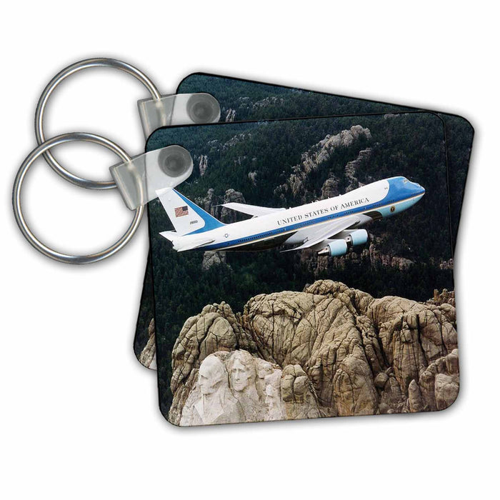 Key Chain - Air Force 1 Flying Over Mount Rushmore.jpg Transportation