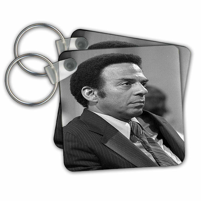 Key Chain - Black n White Photo Portrait Of Andrew Young.jpg Historic People and Places