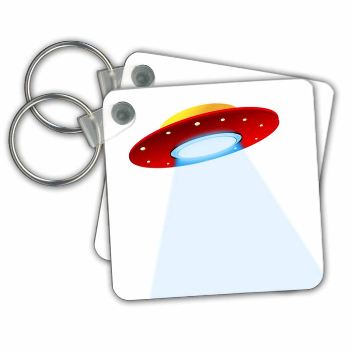 Key Chain - Cool Red Flying Saucer.jpg Childrens Art II