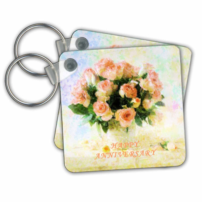 Key Chain - Happy Anniversary Said With Still Life Of Huge Bouquet Of Roses.jpg Special Events