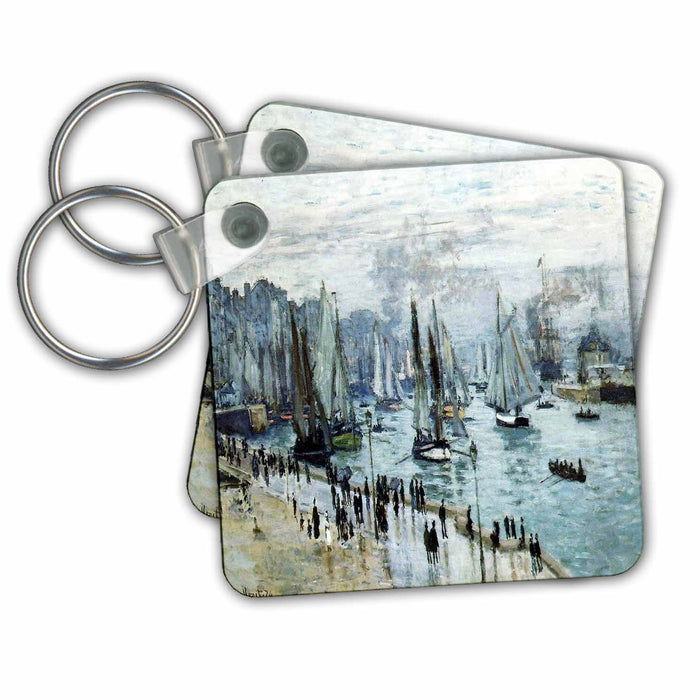 Key Chain - Monets Impressionism Painting Of Sailboats.jpg Impressionism Art